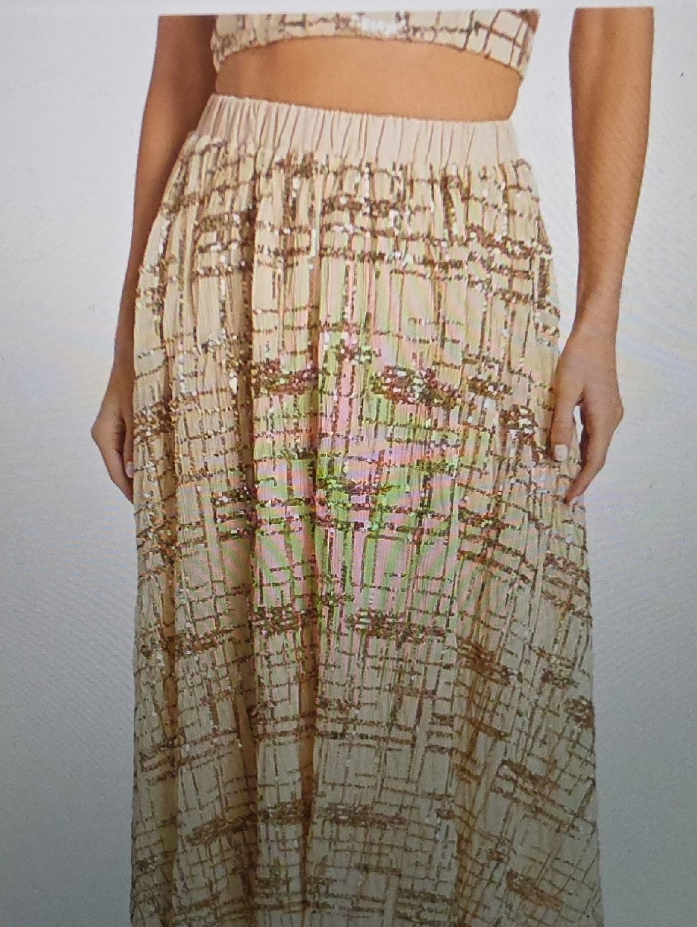 EN SAISON Romi Embellished Midi Skirt Size XS $218 - Picture 1 of 6